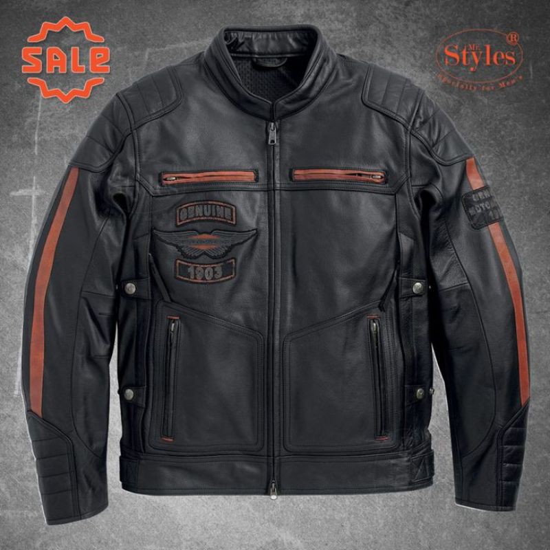 JAKET KULIT ASLI DOMBA SUPER ORIGINAL | JAKET KULIT MOTOR HARLEY DAVIDSON TERBARU