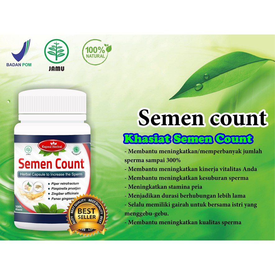 SEMEN BOOSTER OBAT HERBAL PENGENTAL SPERMA DAN PENYUBUR SPERMA PRIA 2 PROMIL ASLI Dr. ANDREW