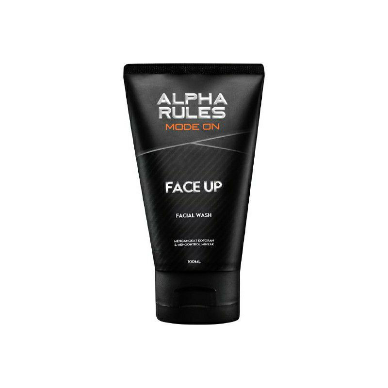 ALPHA RULES Face Up 100 ml facial wash male cleaner alpharules pembersih wajah pria