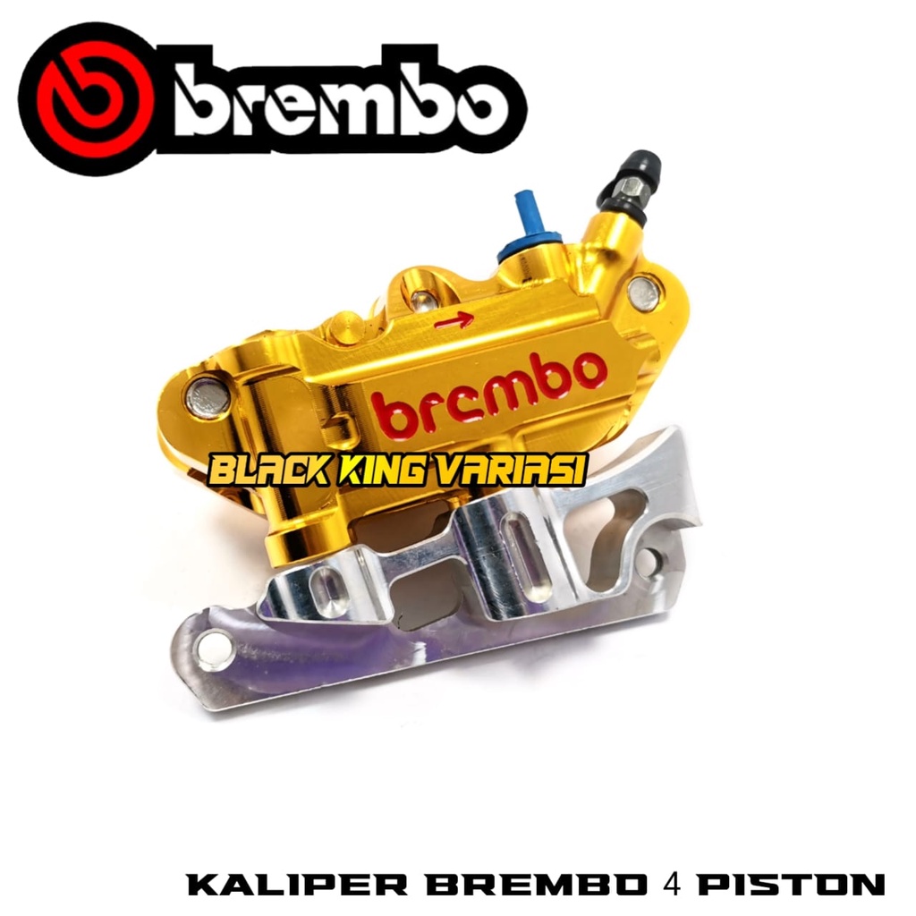 kaliper brembo monoblok 4 piston 4p big pot plus breket monoblok big pot vixion r15 rx king nouvo