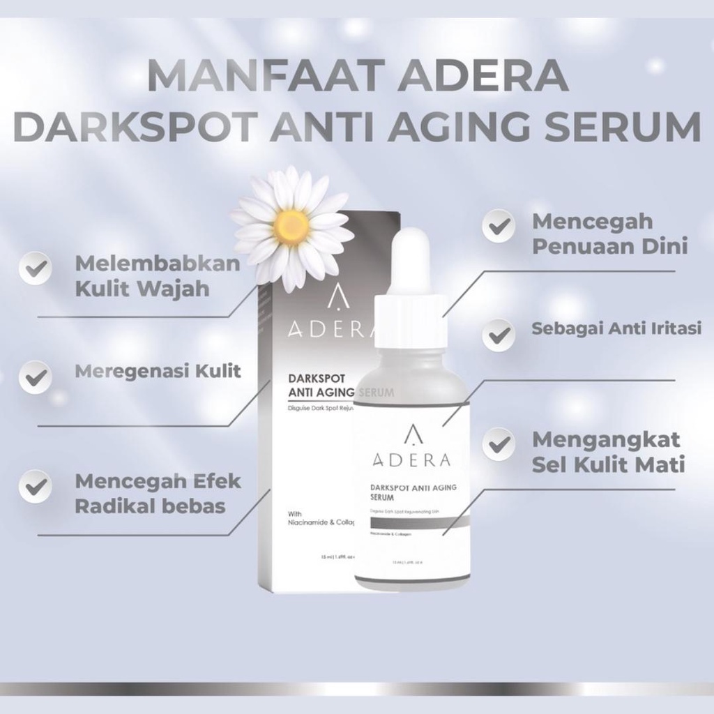 Adera Serum Anti-Aging Original Face Serum Flek Hitam