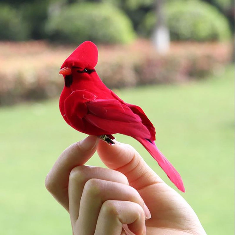 (Happy) Burung Beo Imitasi Bahan Busa + Bulu Untuk Dekorasi Taman