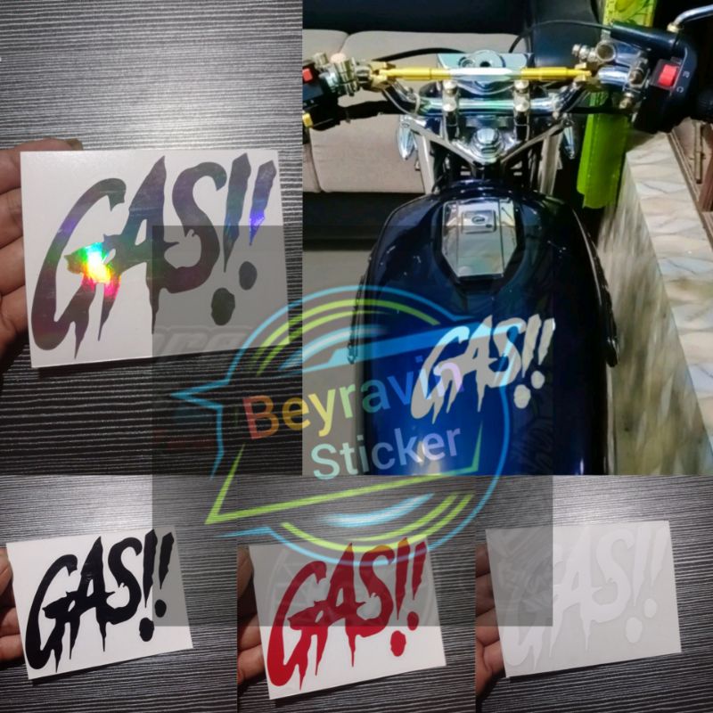 STICKER GAS CUTTING