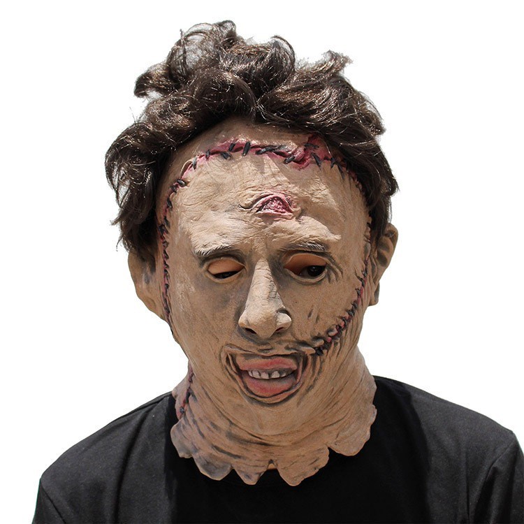 TOL-40 topeng latex karet full muka terjahit scary face mask halloween