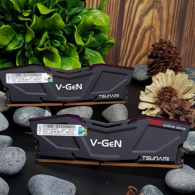 V-GEN TSUNAMI DDR4 (2x4GB) 8GB 3200MHz | RAM GAMING DUAL CHANNEL VGEN