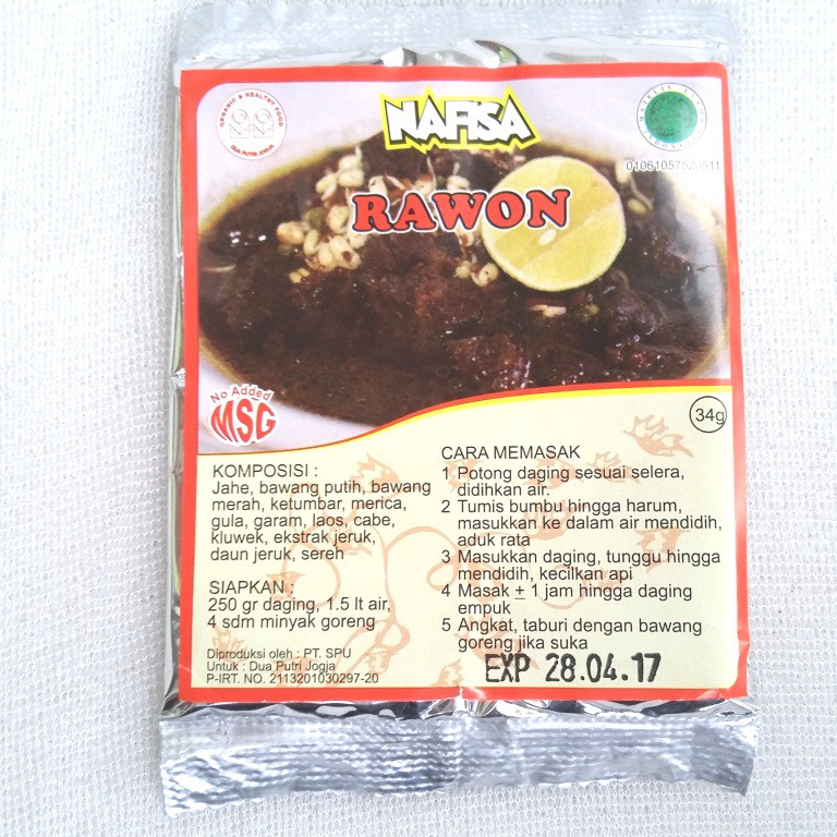 

Nafisa Bumbu Rawon