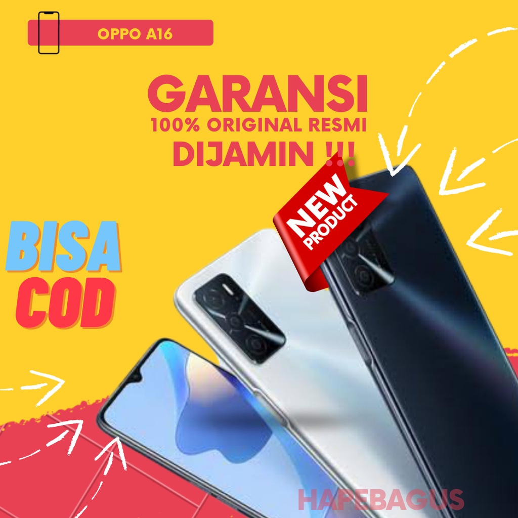 Oppo A16 3/32 Promo Hp Hape Handphone Smartphone Android Oppo Terbaru Baru Termurah Murah Resmi