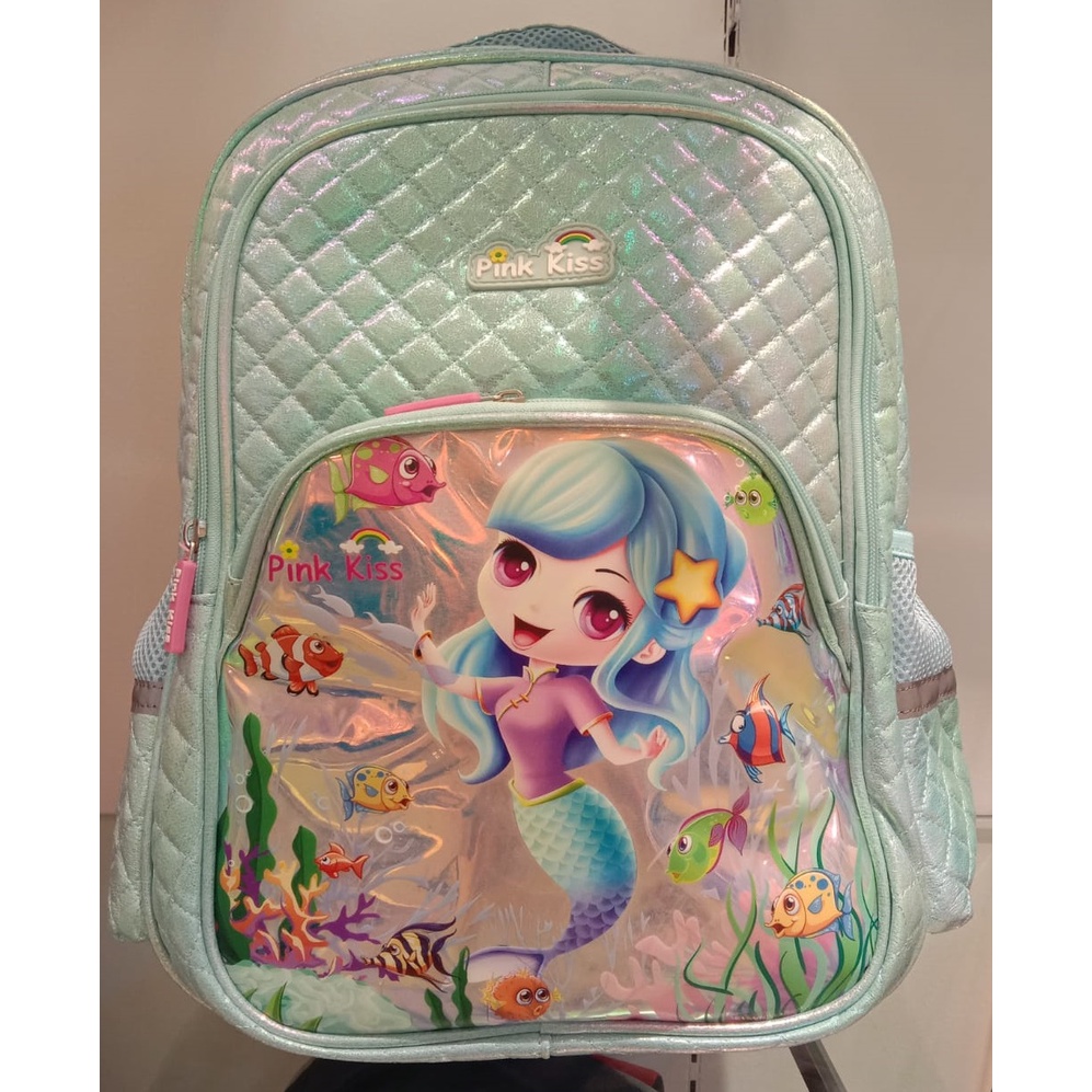 [TOSCA] TAS RANSEL ANAK MERMAID MERK PINK KISS BY ELIZABETH