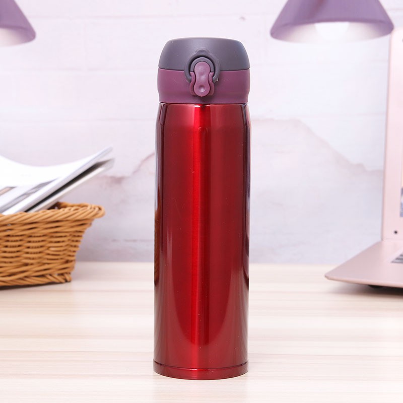 Termos Vacuum Flask Botol Minum Thermos Stainless Steel 500ml Blooming Termos Tumbler Travel Praktis