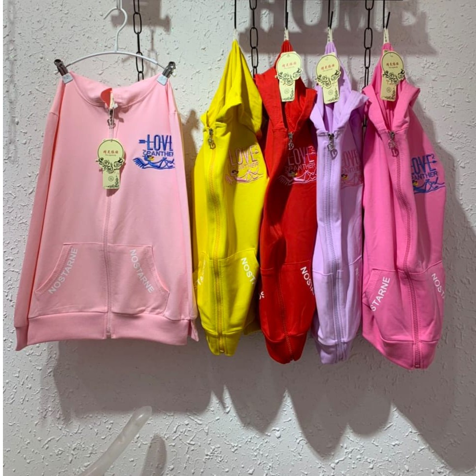 Jaket topi anak perempuan impor