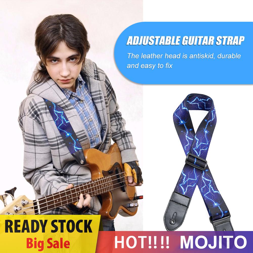 Strap Adjustable Bahan Kulit Untuk Gitar Folk