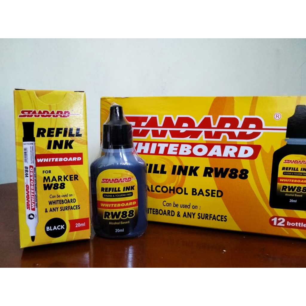 

Standard Isi Tinta Spidol Whiteboard RW88 Refill Ink 20 ml Murah