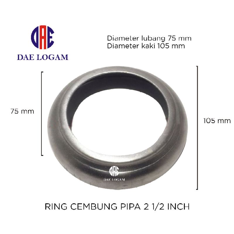 Jual Ring Pipa Besi Tapak Pipa Ring Cembung Ukuran Inch Shopee Indonesia