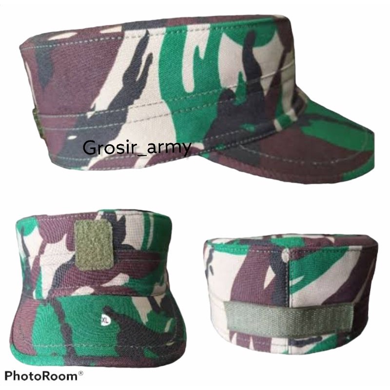 Top PDL Pelbet / Topi Pet TNI / Topi Pet PDL