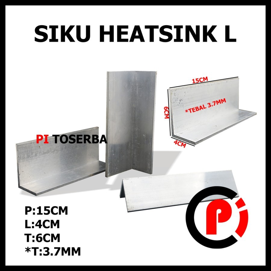 Heatsink Siku L 150 x 6 x 4 mm Aluminium Pendingin LED IC TR Cooling