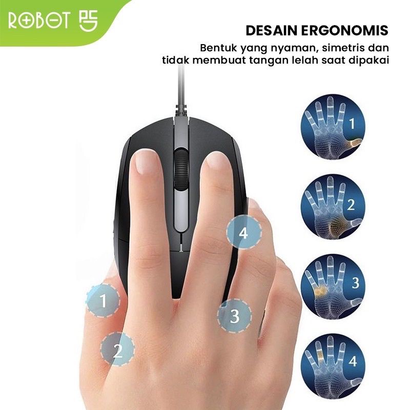 (VROFFSTORE) ROBOT Keyboard KM2600 Set Combo Keyboard and Mouse  for Komputer/Laptop Original Garansi