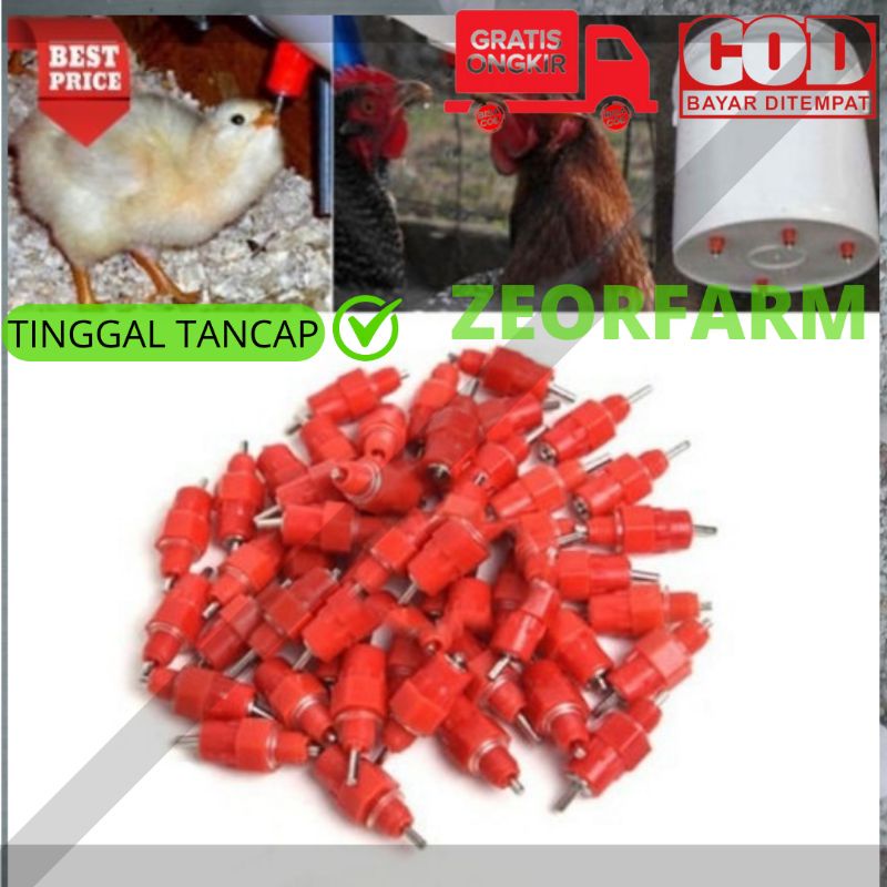 nipple A7 alat minum ayam puyuh otomatis praktis mudah zeorfarm