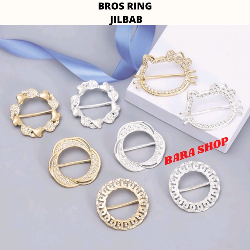 Bara Shop | Bros Ring Premium Syal/kerudung Segiempat, hijab Pashmina/Bros Ring/Selendang-2