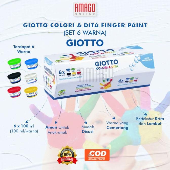 

Giotto Finger Paint - 6 Colors - 534100