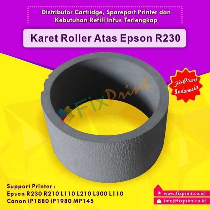 Karet Roller Atas ASF Epson L110 L120 L210 L220 L300 L310 L350 L355 L360 L365 L380 L385 L405 L455