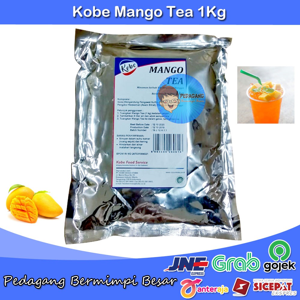 Kobe Mango Tea 1Kg | Minuman Rasa Mangga | Mango Tea