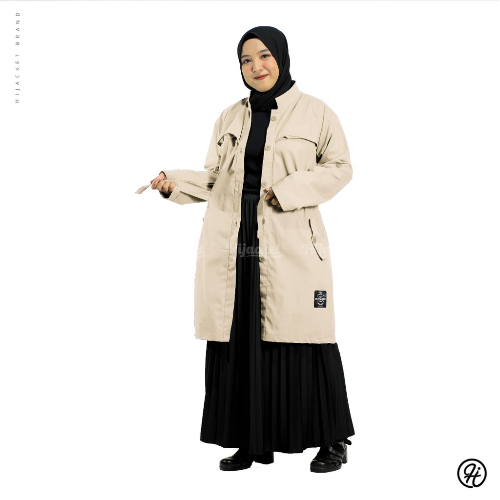 JAKET WANITA MUSLIMAH HIJACKET VALERIA / JAKET HIJABER / HIJAKE VALERIA-CREAM