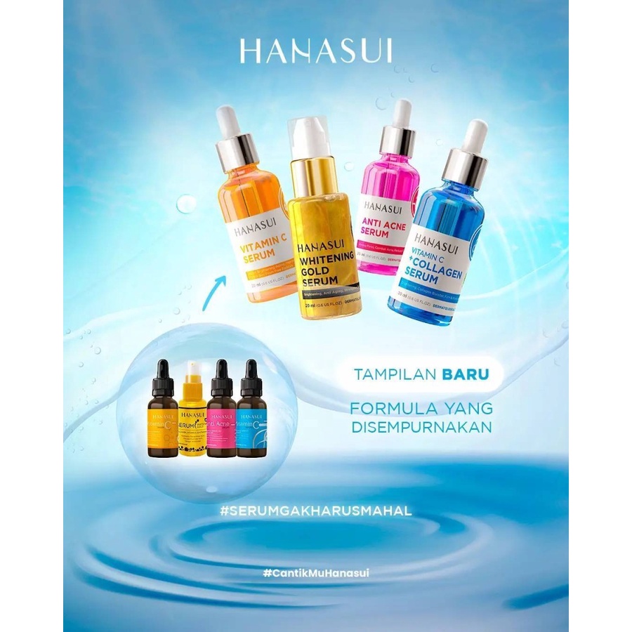 Hanasui Serum Gold Whitening Vitamin C Collagen Anti Acne Men Bright