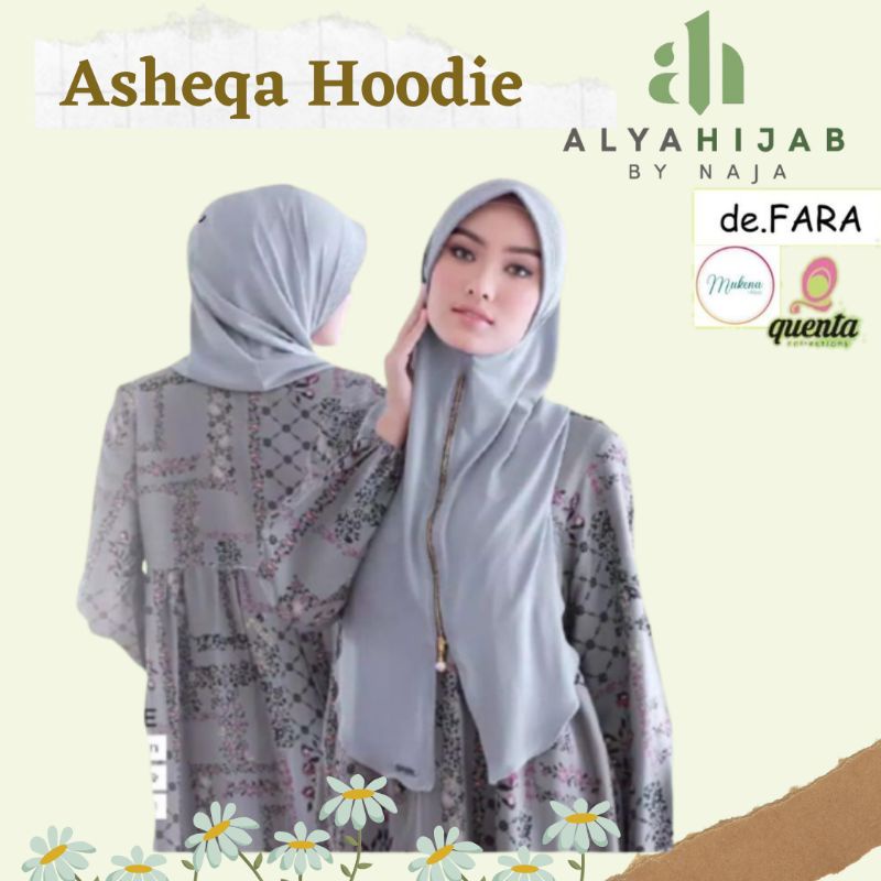 Defara Asheeqa Hoodie hijab instan premium kekinian