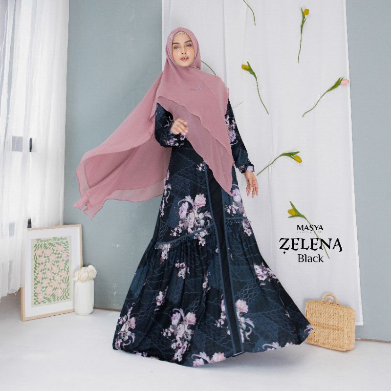 zelena - Set Syar'i cantik by Masya, Madenia Syari