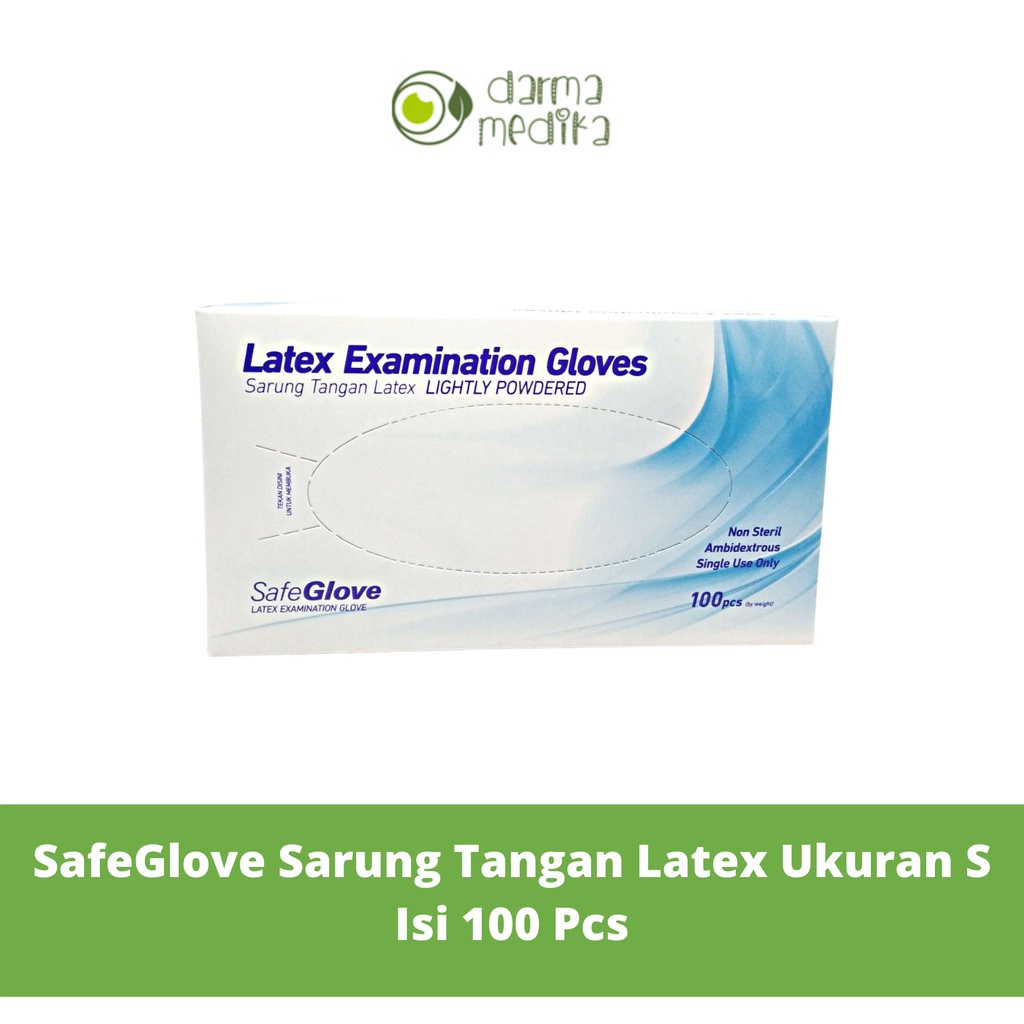 Sarung Tangan Latex Exam Safeglove Ekonomis - S