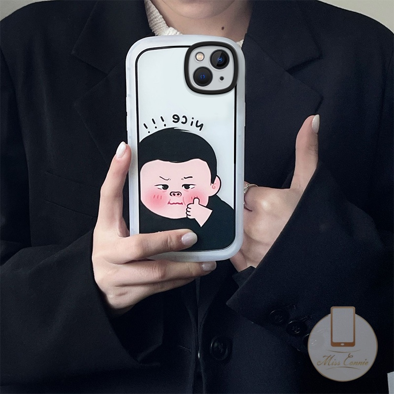 IPHONE Bagus Couple Soft Tpu Phone Case Kompatibel Untuk Iphone7 8plus11 13 12 14 Pro Max 6 6s Plus X XR XS Max SE 2020kartun Lucu Cowok Cewek Shockproof Case Cover