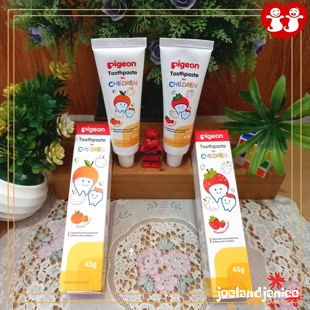 Pigeon Toothpaste Pasta Gigi Bayi Anak Fluoride Free 45gr