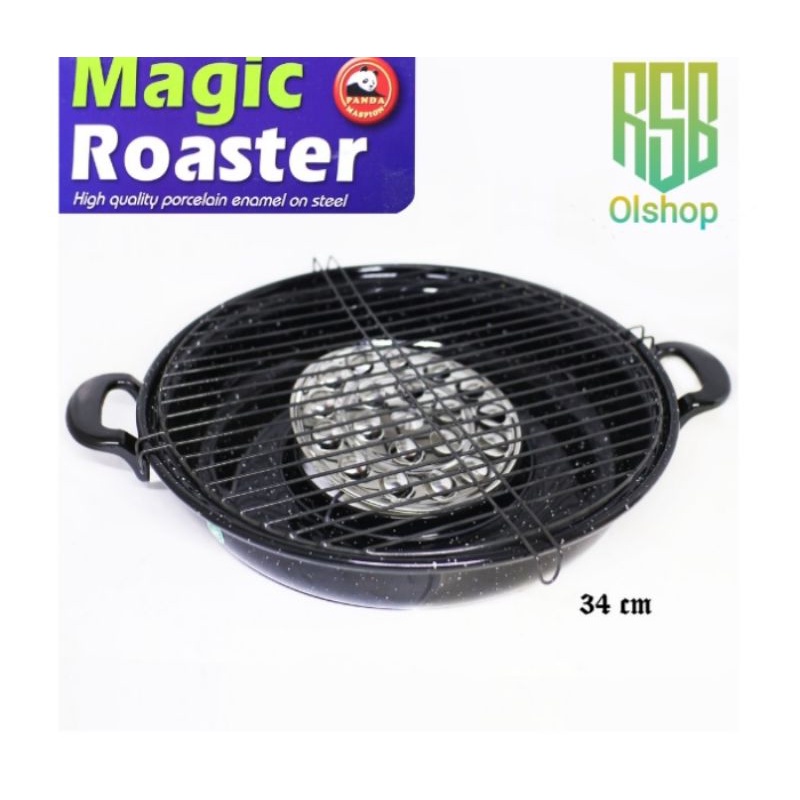 MASPION MAGIC ROSTER PEMANGGANG SERBAGUNA/PANGGANGAN MUTER TEFLON/PEMANGGANG DAGING/PEMANGGANG IKAN/