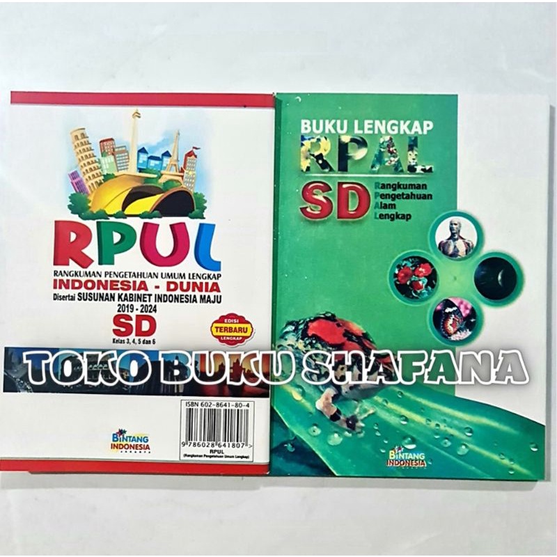 BUKU RPAL / RPUL UNTUK KELAS 3 4 5 6 SD BINTANG INDONESIA - RANGKUMAN PENGETAHUAN ALAM / UMUM LENGKAP