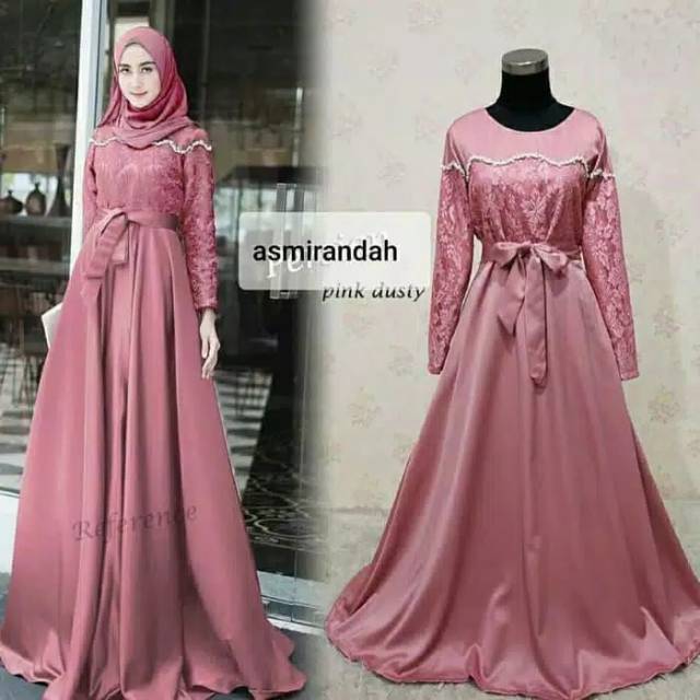 Gamis Maxi Asmirandah Fashion Muslim/Busana Muslim/Dress Muslim/Baju Muslim/Gaun Muslim/Baju Wanita