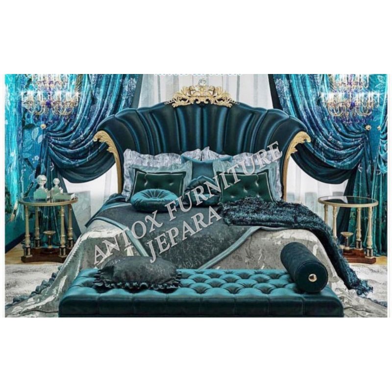 tempat tidur mewah mebel Jepara dipan ukiran mebel Jepara