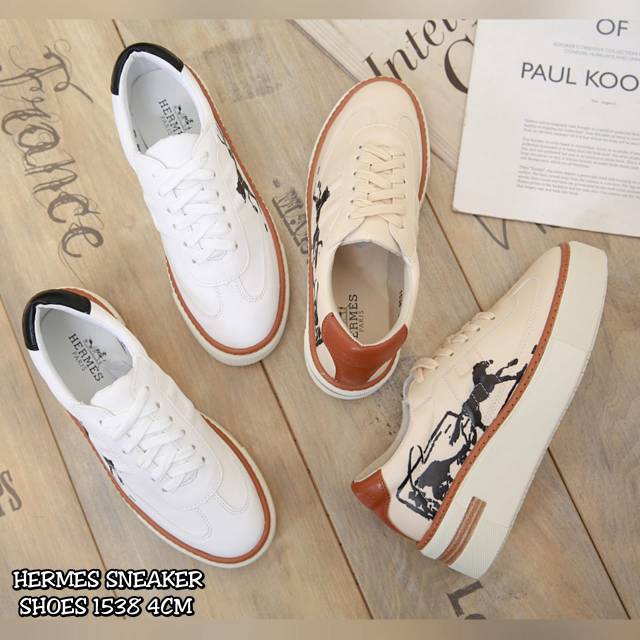 SEPATU SPORT FEMME POLO METALLIC SNEAKER SHOES 1538