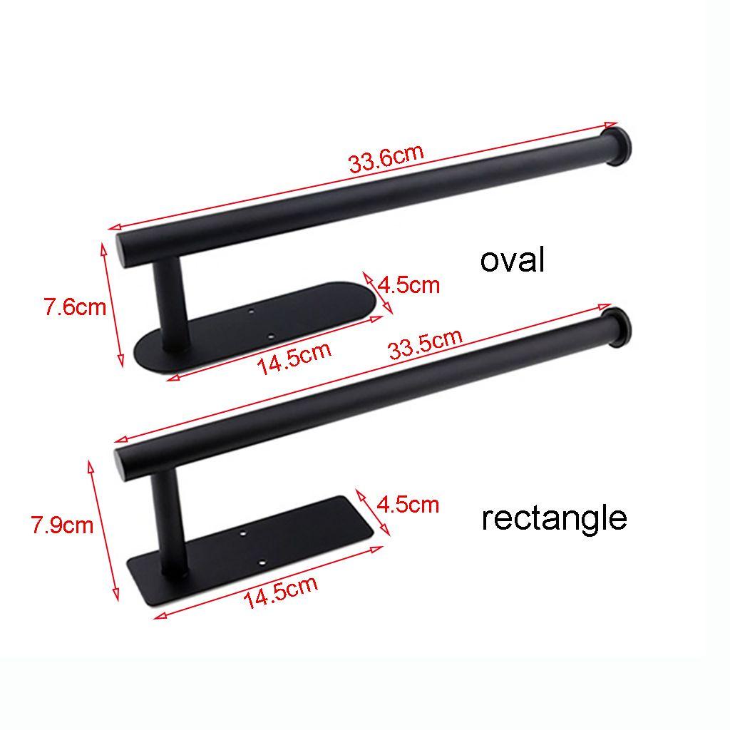 [Elegan] Roll Paper Holder Wide Use Solid Color Cling Film Holder Dua Metode Instalasi Hemat Ruang Untuk Rak Gantung Dapur, Kamar Mandi