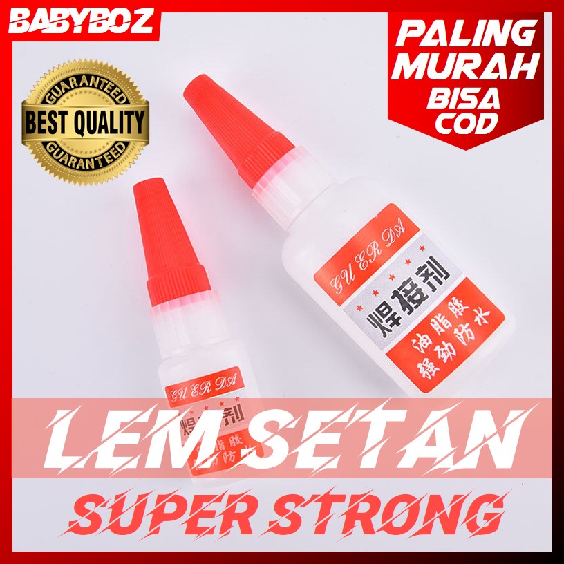 

BABYBOZ - HANJIAO Lem SETAN LEM KOREAN Power Glue Universal Welding Glue Plastic Wood Metal Rubber Tire Repair 50ml - HJJ-003 SUPER STRONG LEM SUPER KUAT