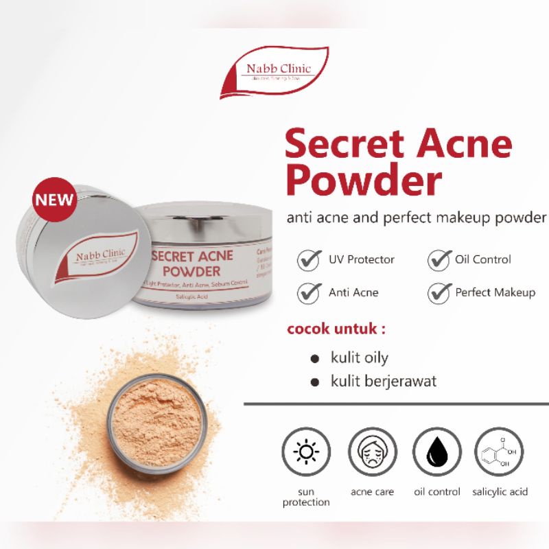 Secret Acne Powder I Ultimite Acne Loose Powder