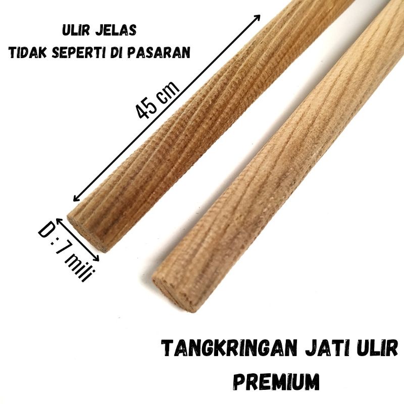 TANGKRINGAN / PANGKRINGAN JATI ULIR SUPER PREMIUM UKURAN 45 CM DIAMETER KECIL 0,7 CM BUAT CUCAK IJO DAN BURUNG KECIL LAINYA