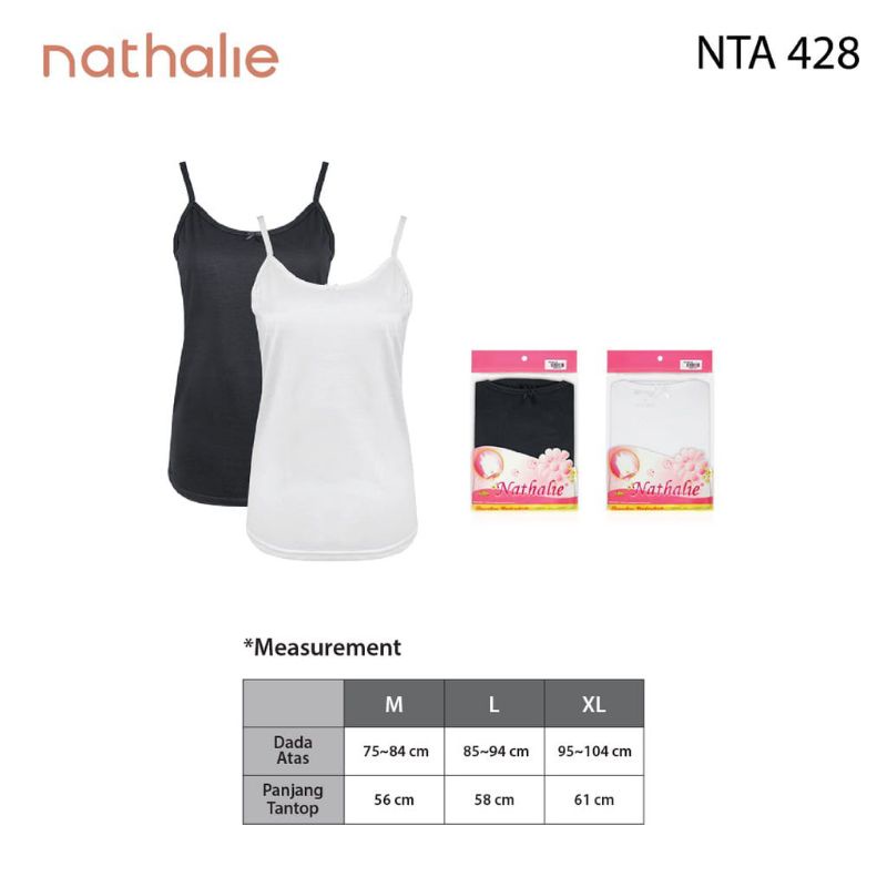 Nathalie Camisol tanktop wanita basic NTA 428 Kaos dalam wanita Polos Original