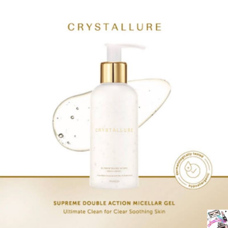 ☃Cutezz_Ching1☃Wardah Crystallure Supreme Double Action Micellar Gel 150ml