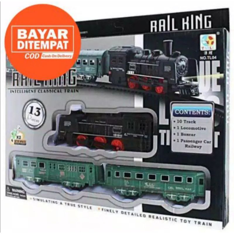 MAINAN TRAIN SET RAIL KING 13 PCS