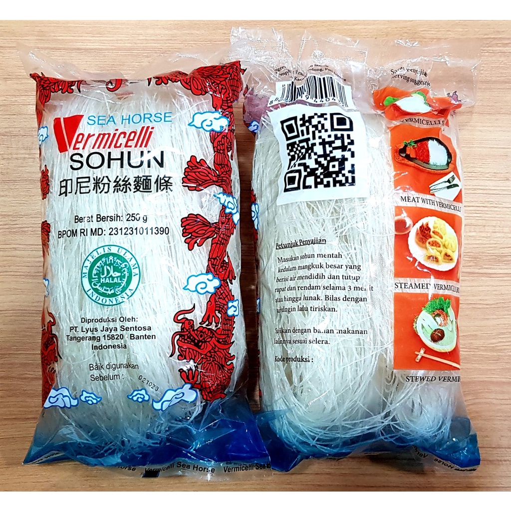 

Sohun / Soun Naga Vermicelli Cap Kuda Laut @250g