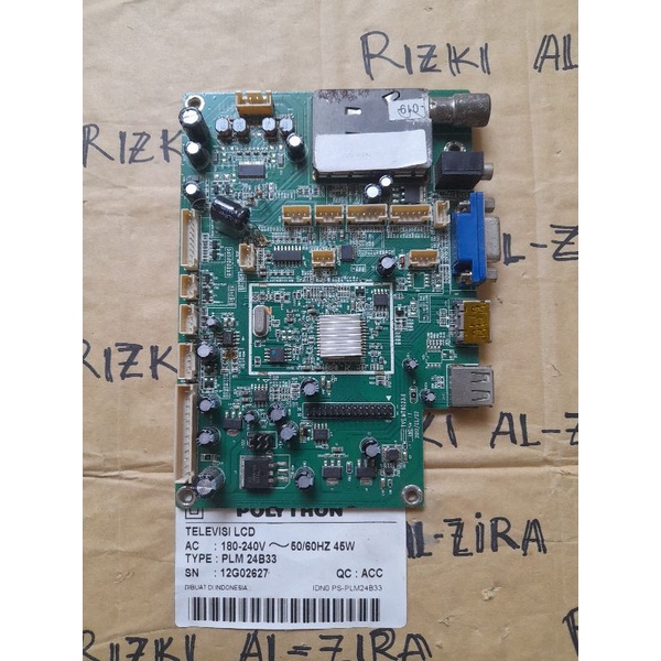 Mainboard MB Tv original Polytron PLM 24B33