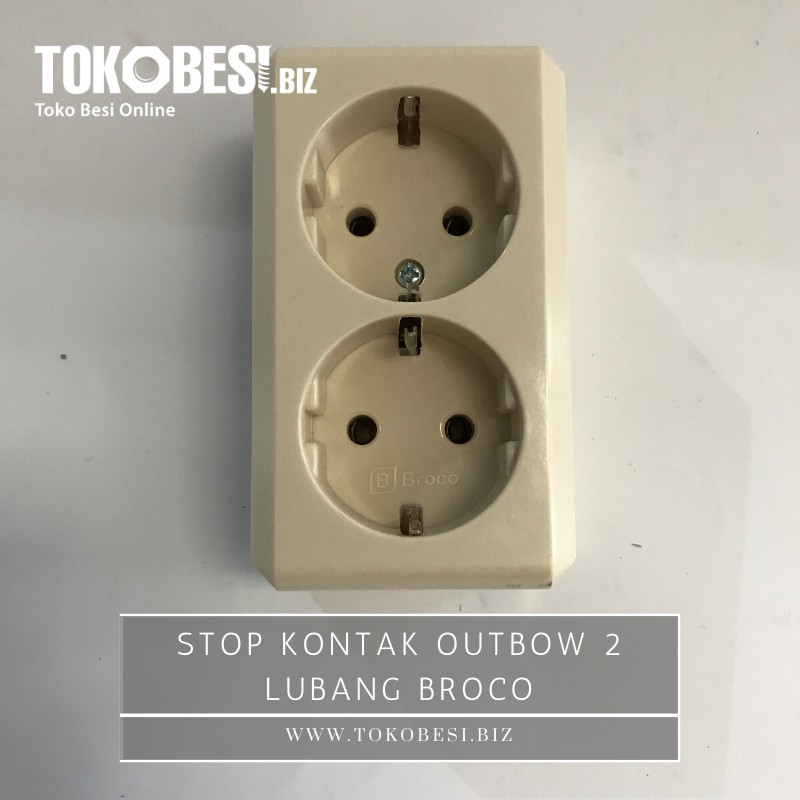 Stop Kontak Outbow 2 lubang BROCO