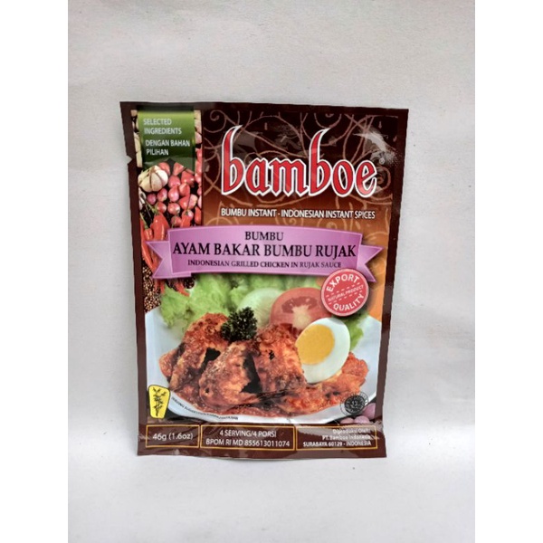 

Bamboe Bumbu Instan Ayam Bakar Bumbu Rujak 46gr