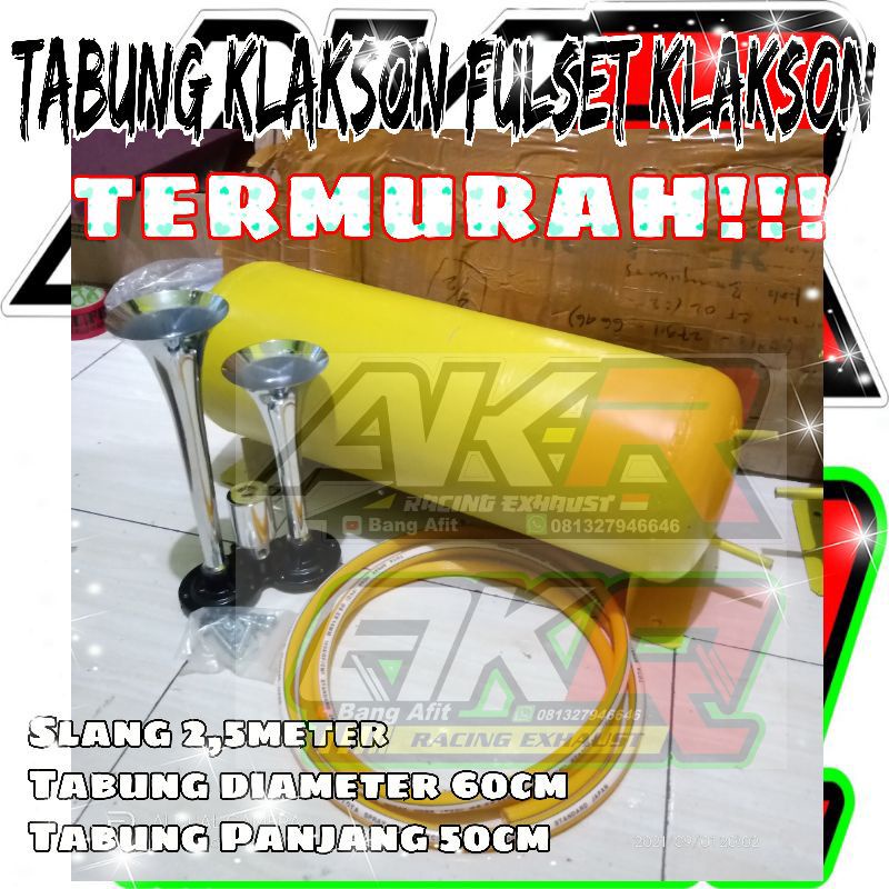 KLAKSON ANGIN FULSET TABUNG ALA KLAKSON RK HINO ATO KRETA
