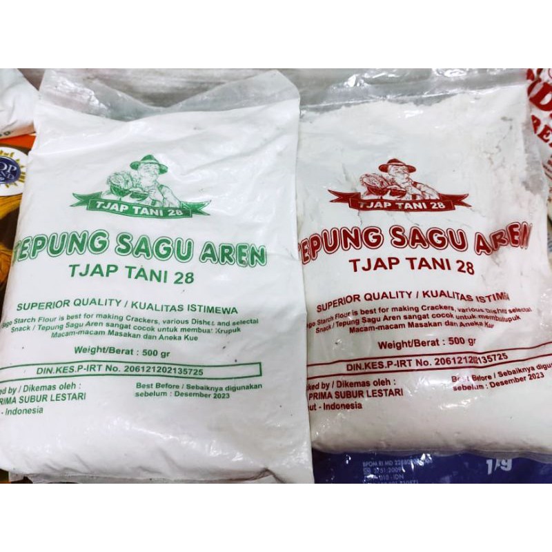 

TEPUNG SAGU AREN CAP TANI 28 BERAT 500GRAM